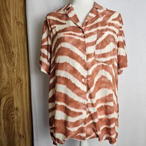NWT Pistola Safari Dream Brown/Cream Shirt Size S